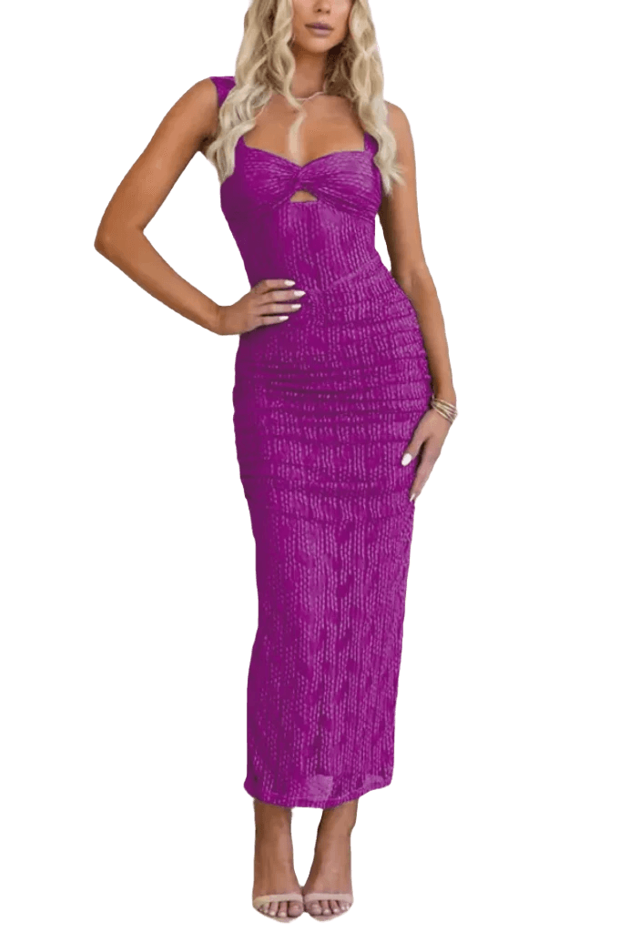 Geraldine | Mesh Midi-kleid