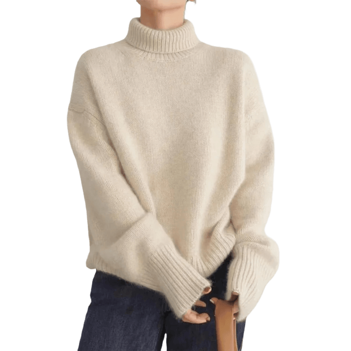 Lena™ – Bequemer, gestrickter, weicher Rollkragenpullover