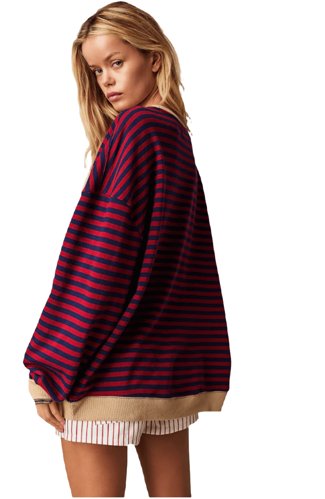 Sana | Gestreifter Oversize-Pullover