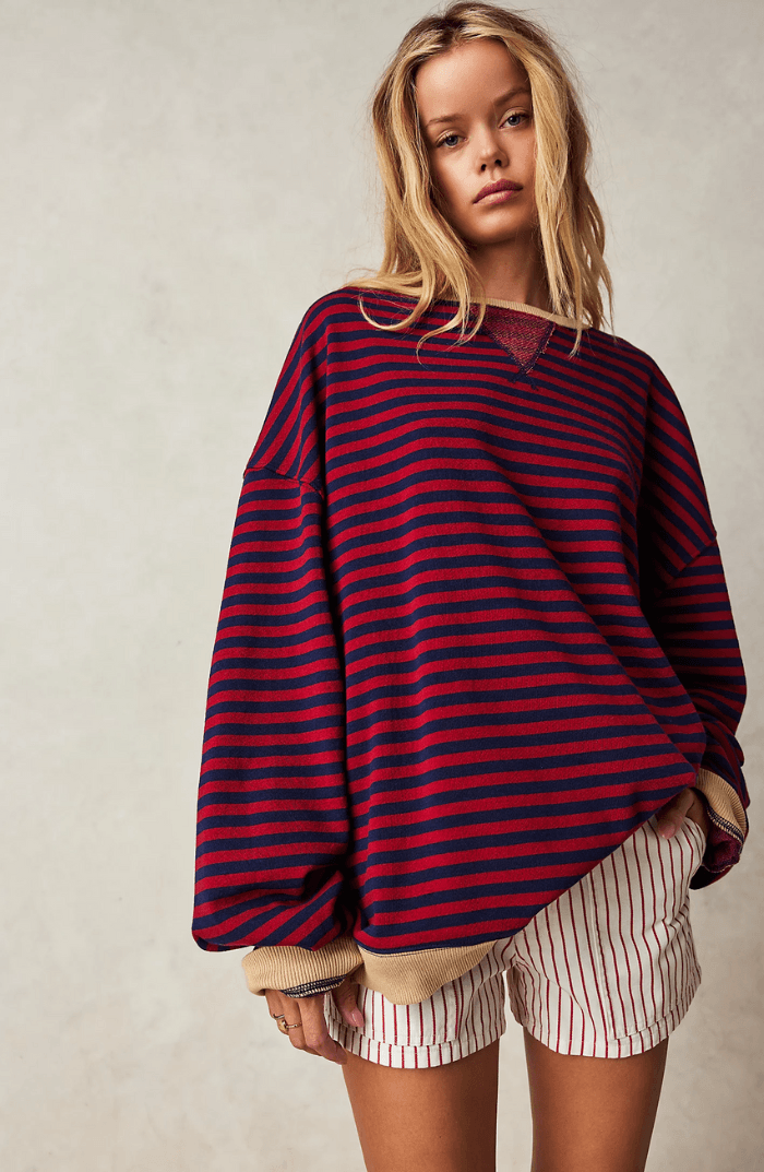 Sana | Gestreifter Oversize-Pullover