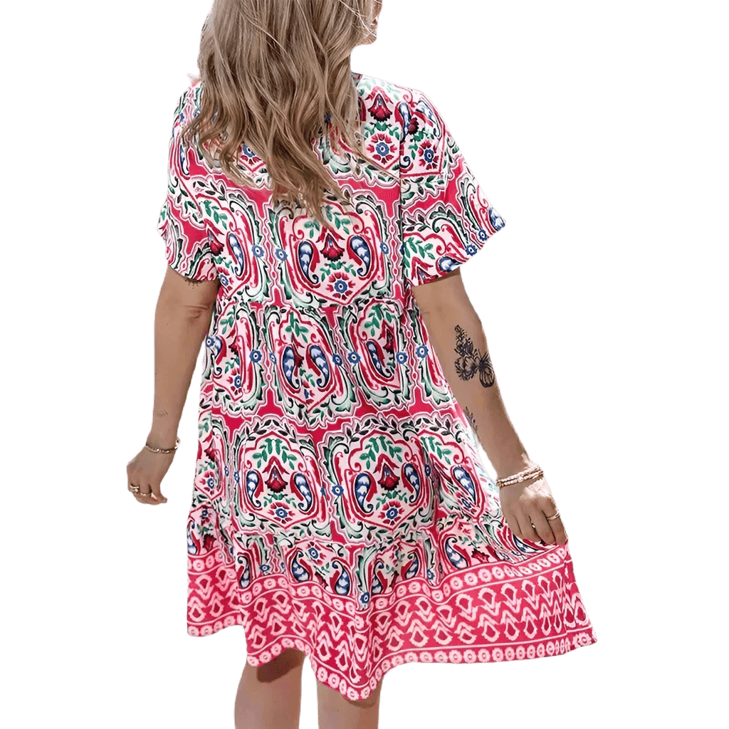 Ariane | Sommerkleid mit Ibiza-Druck