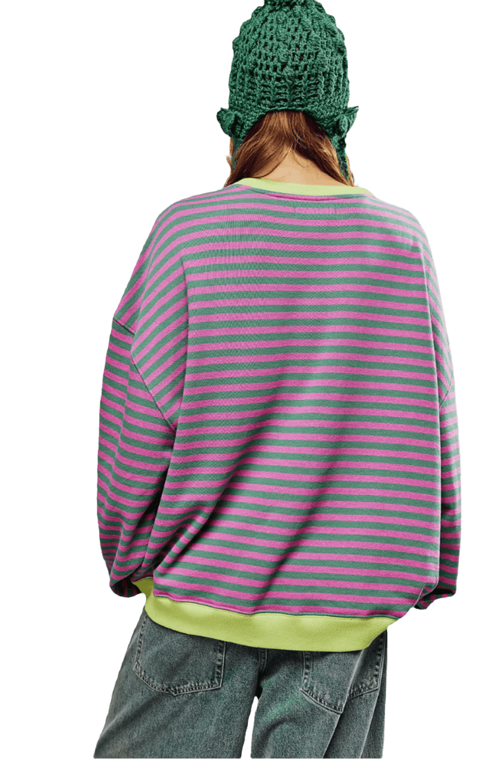 Sana | Gestreifter Oversize-Pullover