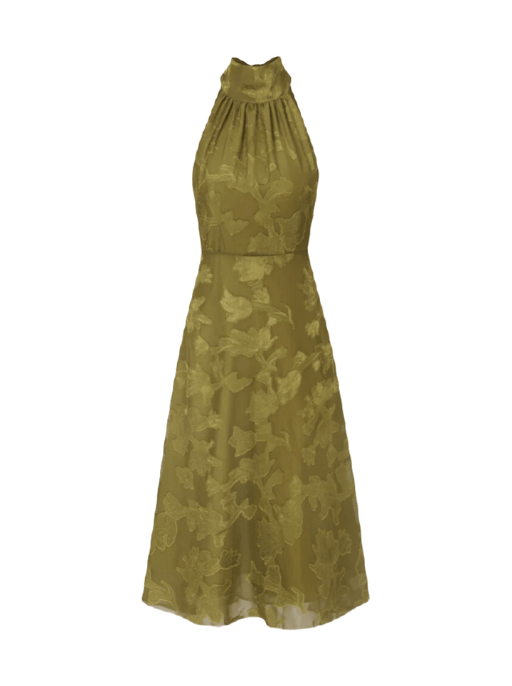 Jaqueline | Gerafftes Midikleid mit Halfter