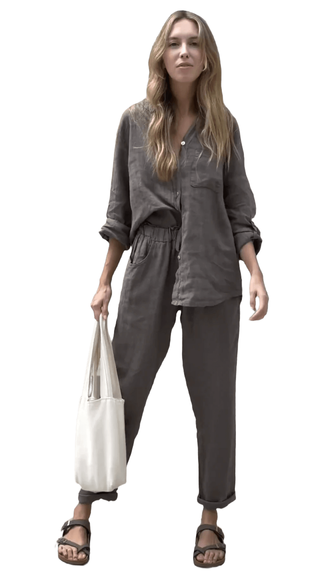 Kyma™ | Leinen Kombi-Set aus Hemd und Hose