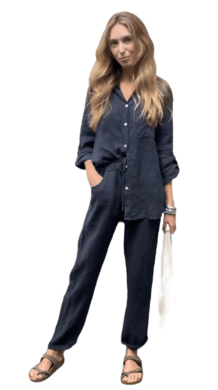 Kyma™ | Leinen Kombi-Set aus Hemd und Hose