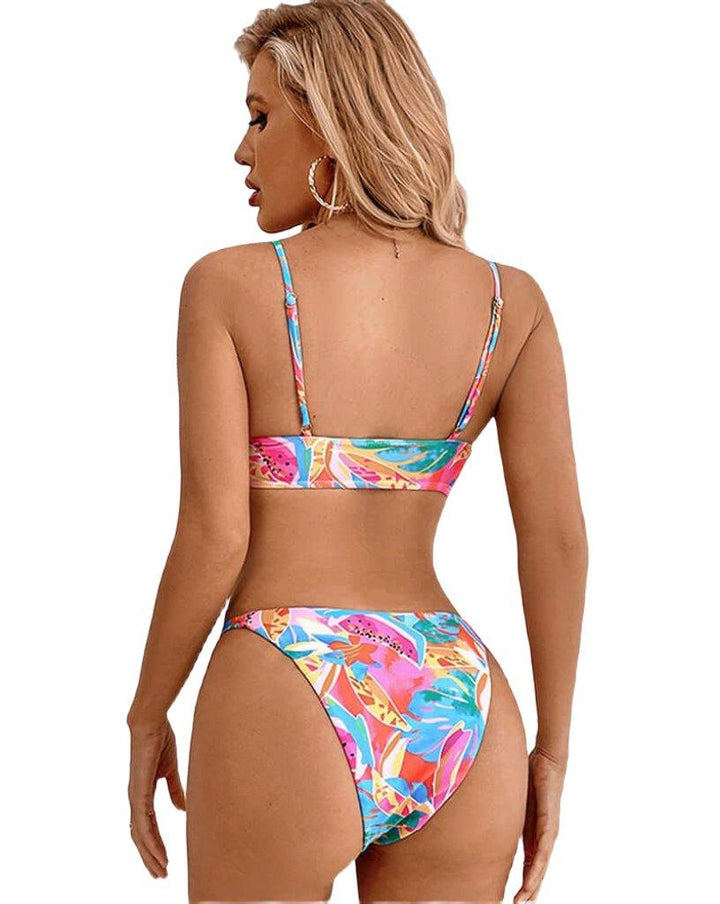 Hilde | Tropisches Blumenmuster-Bikini