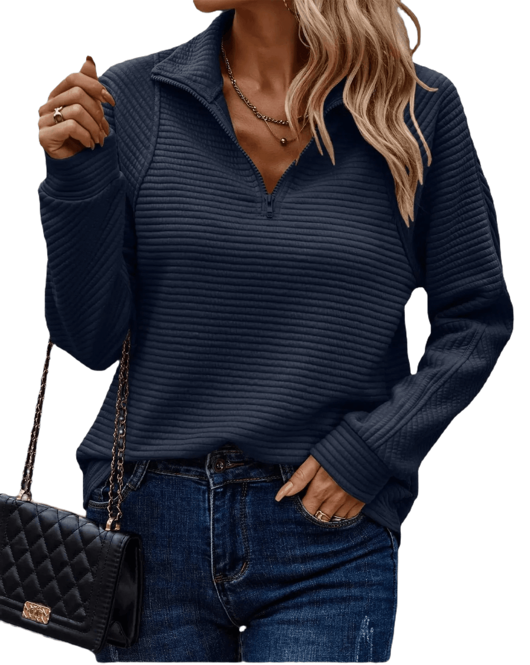 Elise | Eleganter Pullover mit V-Ausschnitt für Damen