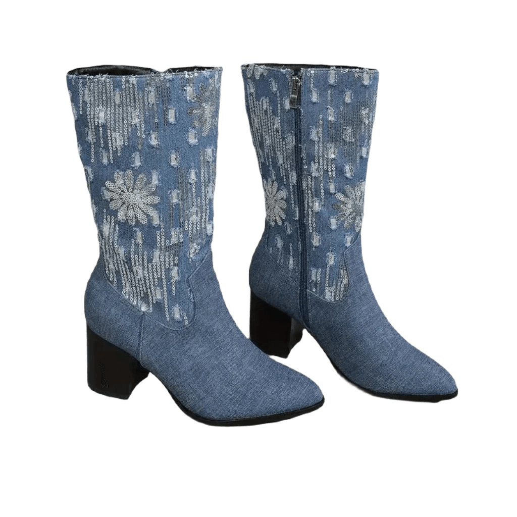 Gretanim | Damen Cowboy Stiefel | Bequem