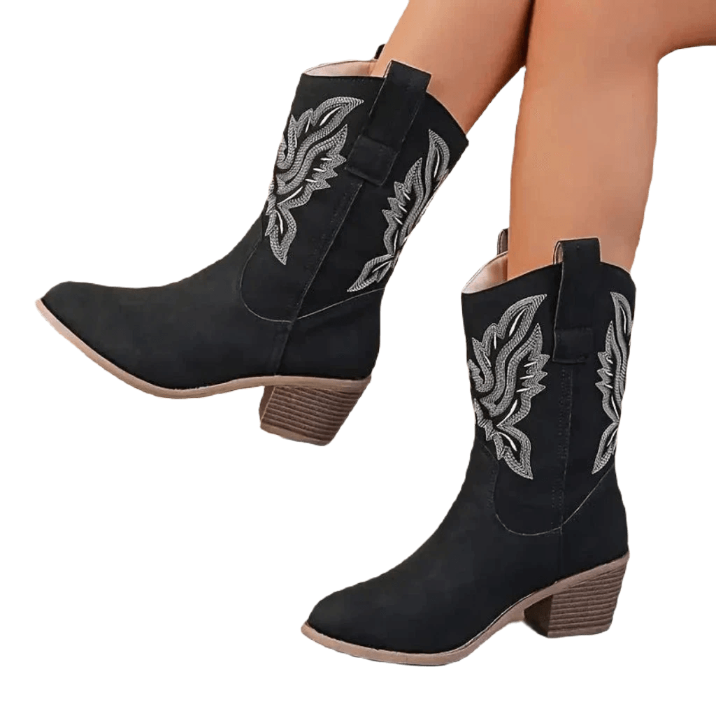 Inigey | Damen Cowboy Stiefel | Bequem