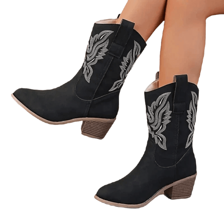 Inigey | Damen Cowboy Stiefel | Bequem