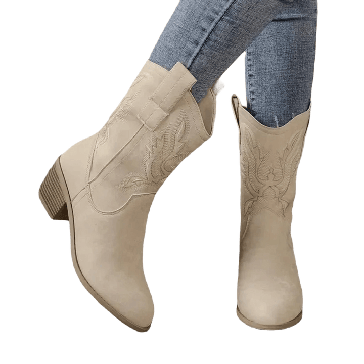 Inigey | Damen Cowboy Stiefel | Bequem