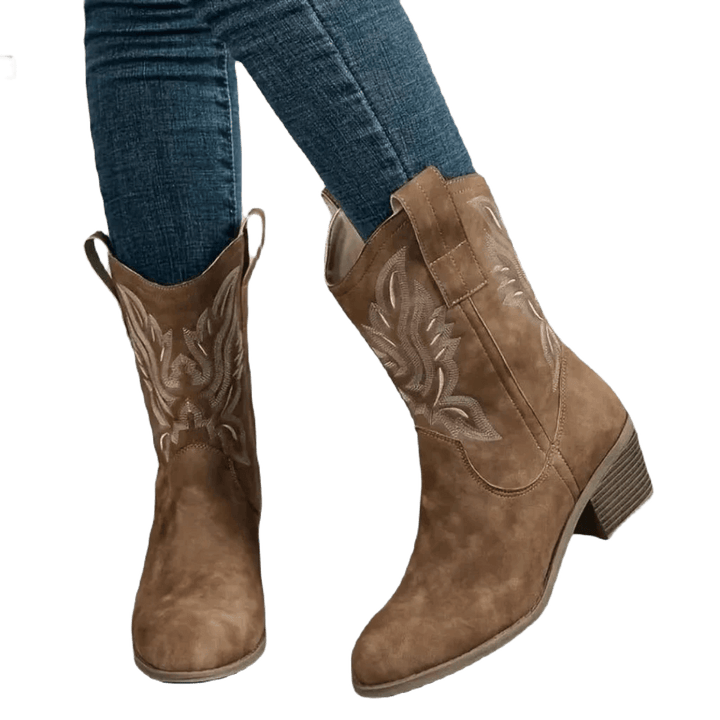 Inigey | Damen Cowboy Stiefel | Bequem