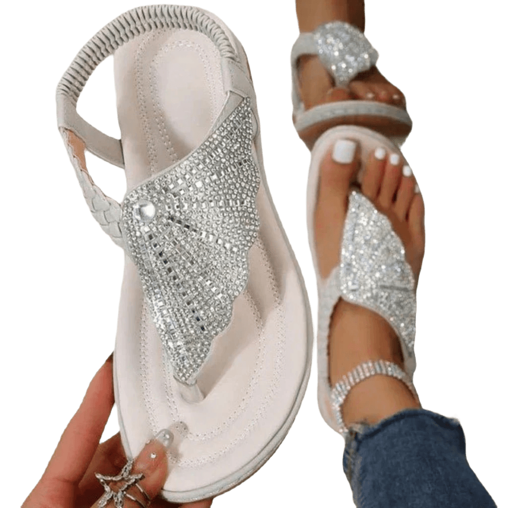 Kaelie | Orthopädische Sandalen mit Kristallen