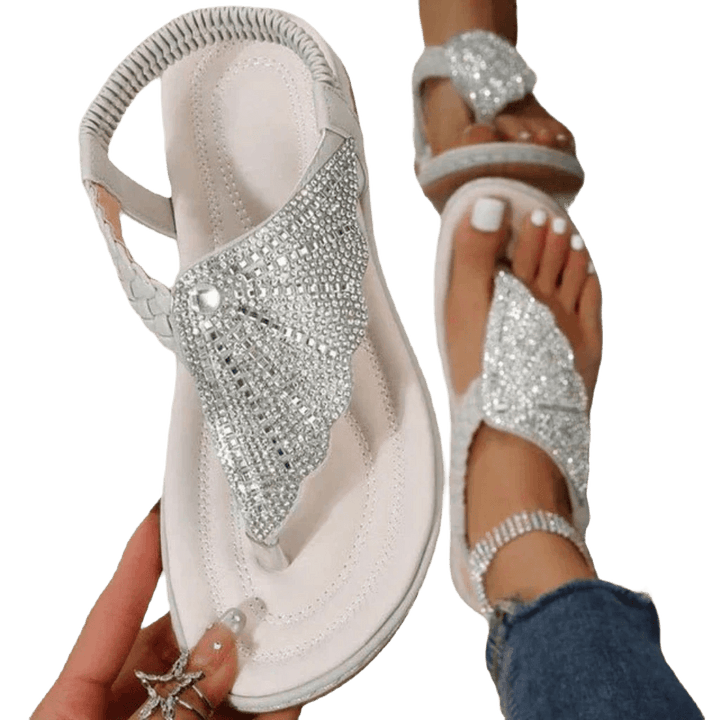 Kaelie | Orthopädische Sandalen mit Kristallen