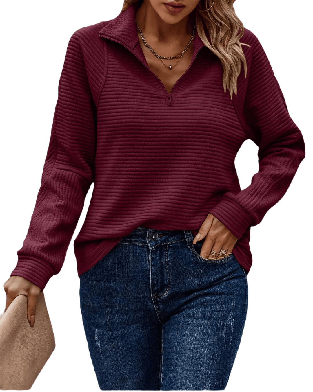 Elise | Eleganter Pullover mit V-Ausschnitt für Damen