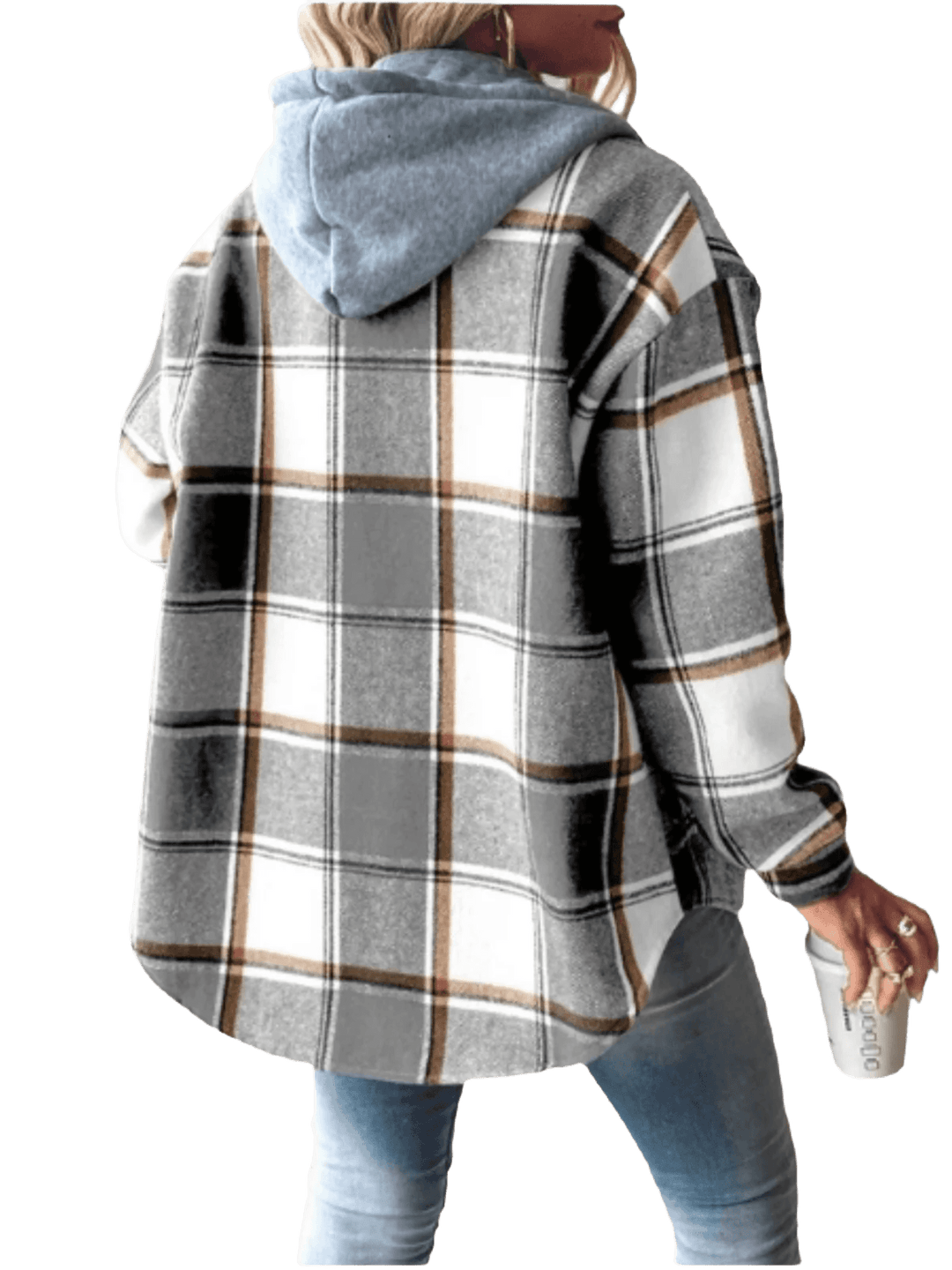 Elisa™ - Casual Flanellhemd mit Kaputze