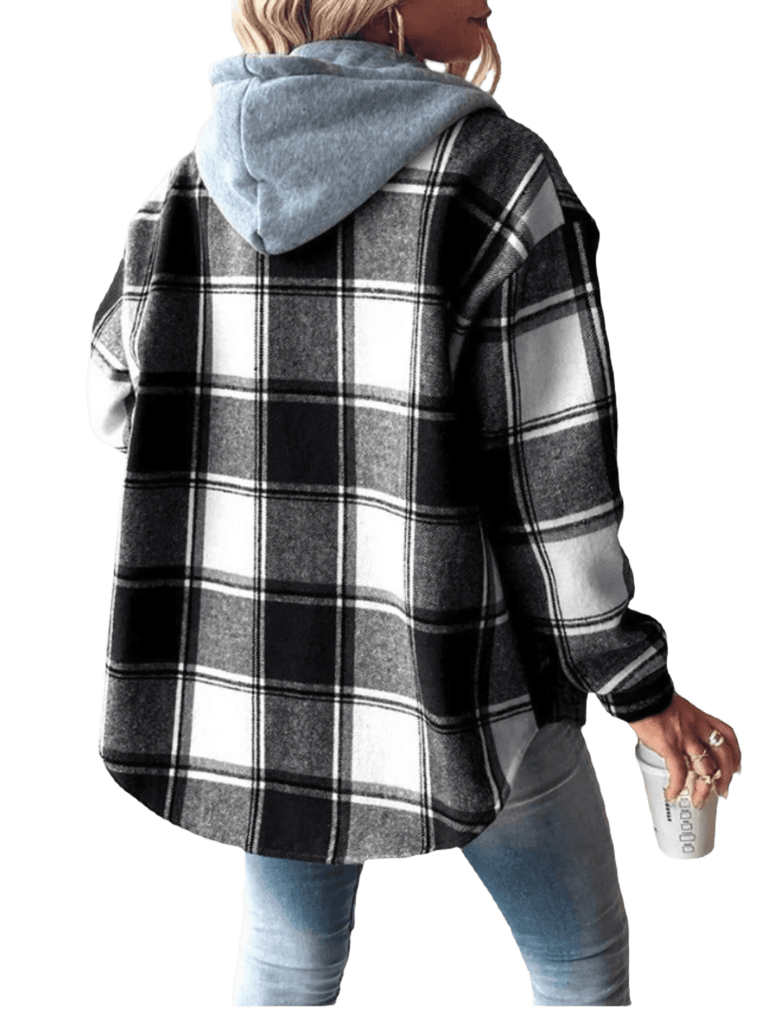 Elisa™ - Casual Flanellhemd mit Kaputze